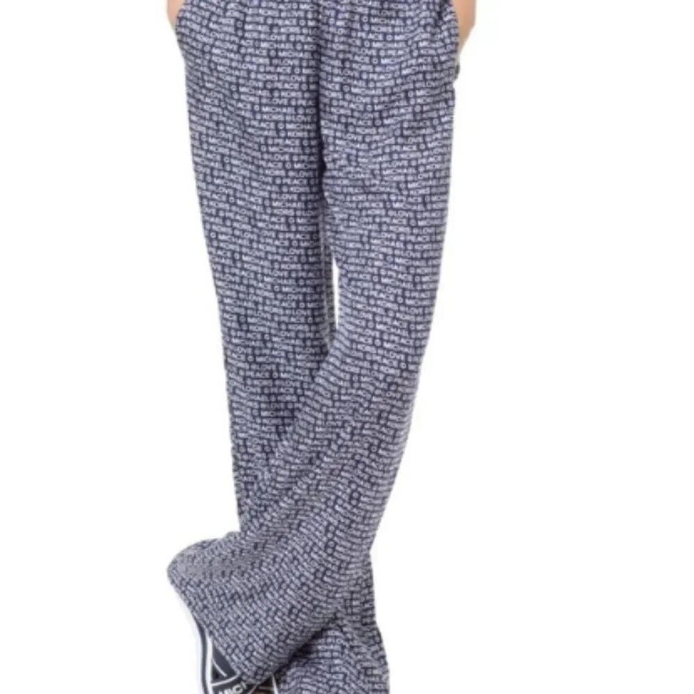 Like New! Michael Kors "Love, Peace" 100% Silk Pants in Size XXS